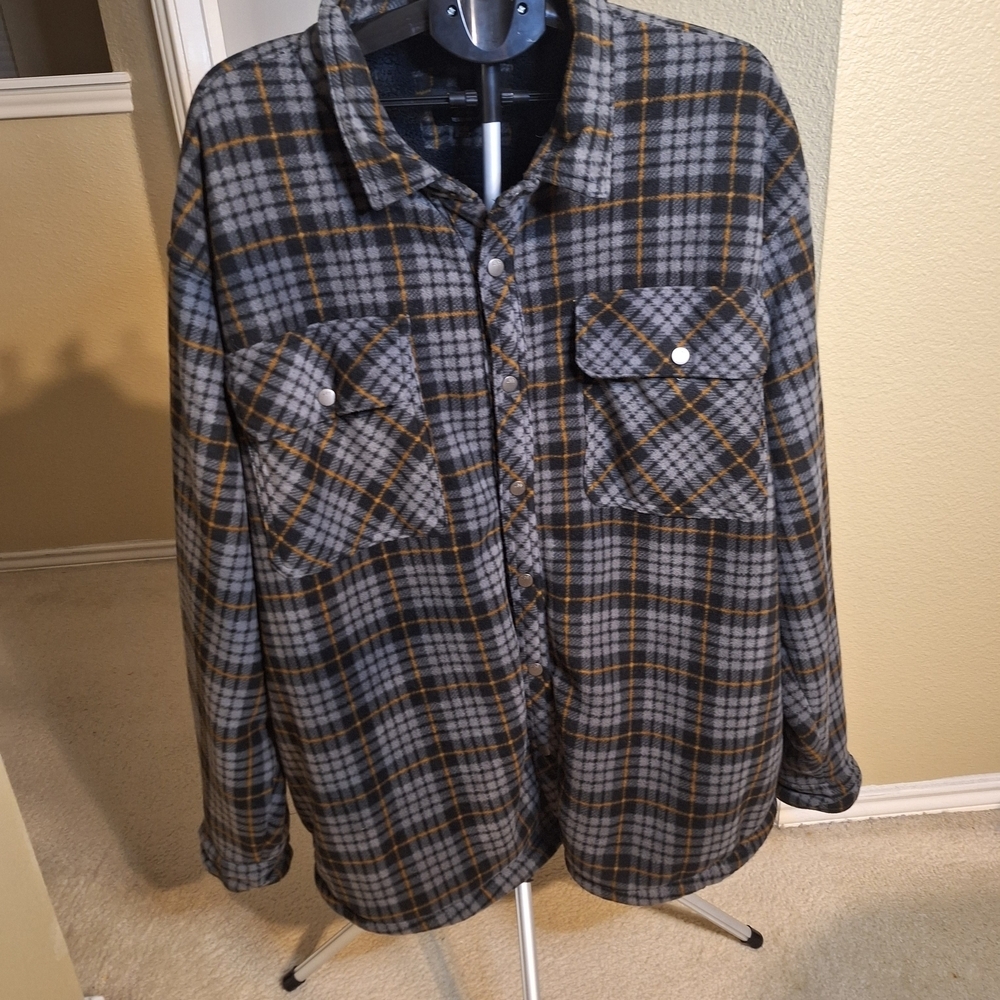 Lee Regular Fit Men's Sherpa Shirt Jacket Coat. Size 4XB